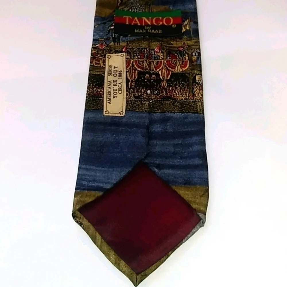 Max Raab Tango Amercana Series 1886 Baseball Necktie